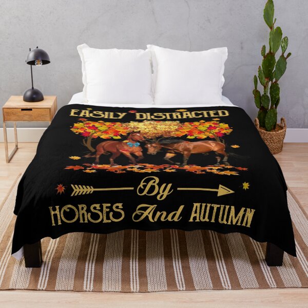 Item preview, Easily Distracted By Horses And Autumn cute funny vintage popular designed and sold by beckadamr.