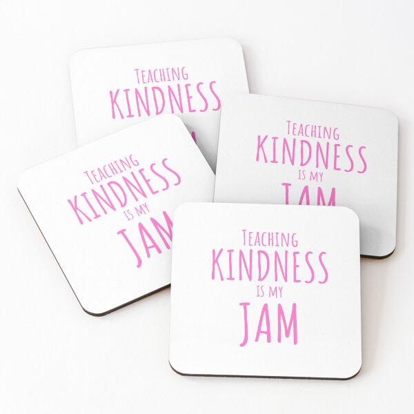 Item preview, Teaching Kindness is My Jam Teacher Pink T-shirt designed and sold by Nerdygirlteez.