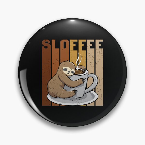 Item preview, SLOFFEE, Sloth With Coffee, Espresso, Vintage, Morning Grumpy designed and sold by Shirtflyer.