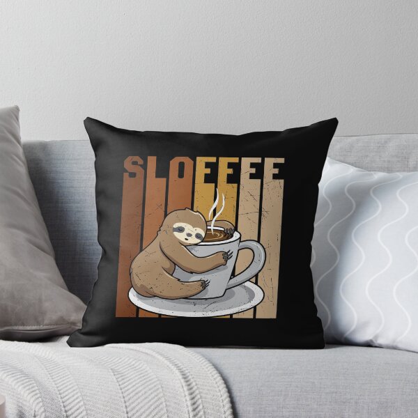 Item preview, SLOFFEE, Sloth With Coffee, Espresso, Vintage, Morning Grumpy designed and sold by Shirtflyer.