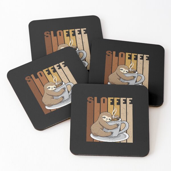 Item preview, SLOFFEE, Sloth With Coffee, Espresso, Vintage, Morning Grumpy designed and sold by Shirtflyer.