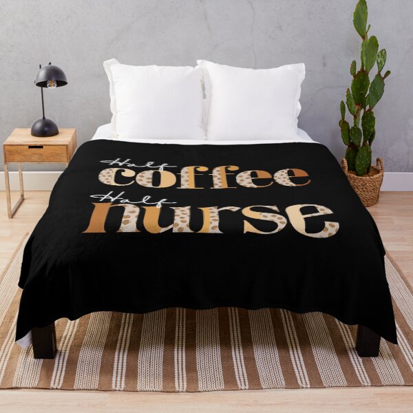 Item preview, Half Coffee Half Nurse designed and sold by ImaginedCo.