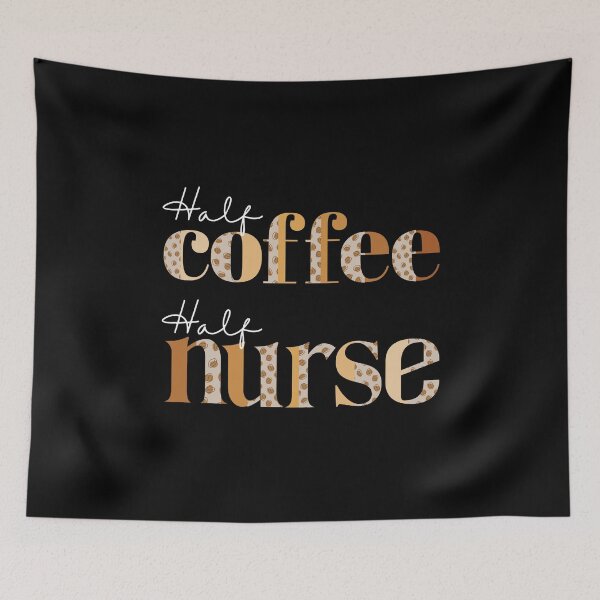 Item preview, Half Coffee Half Nurse designed and sold by ImaginedCo.