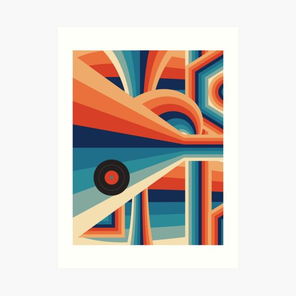 70s Psychedelic Print, Retro Groovy 70s Print, Funky 60s