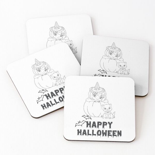 Item preview, Happy Halloween Witch with Cat & Bats Design designed and sold by WBP Mart.