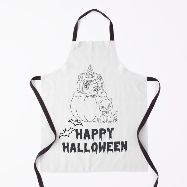 Item preview, Happy Halloween Witch with Cat & Bats Design designed and sold by WBP Mart.