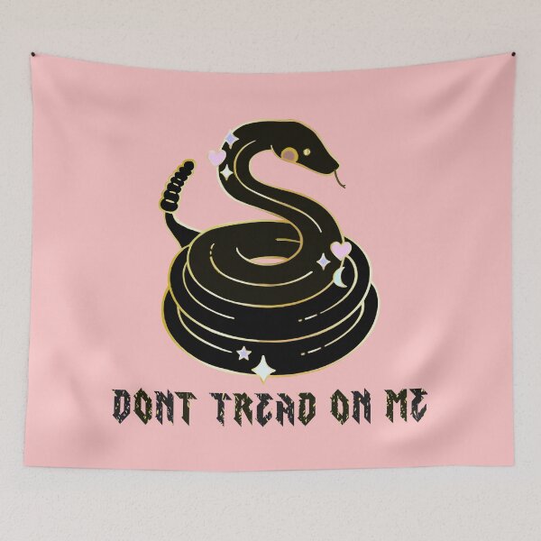 Item preview, Don’t Tread Pretty Snake Blk designed and sold by Anonymousbtb.