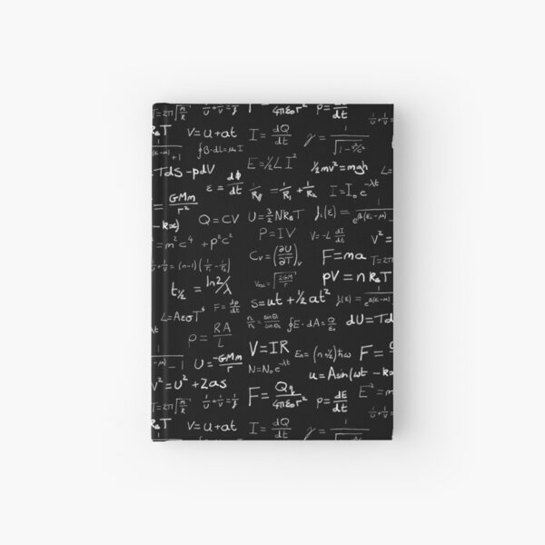 Physics - handwritten Hardcover Journal