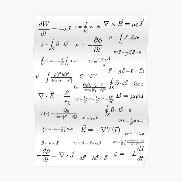 Physics - electromagnetism Poster