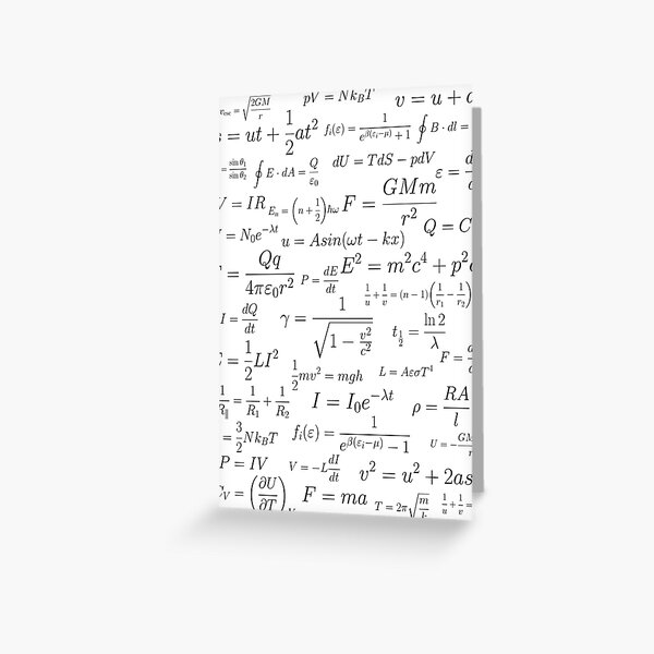 Physics Greeting Card