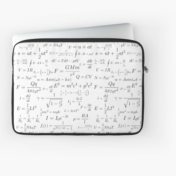 Physics Electromagnetism Laptop Sleeve By Hannah C Redbubble