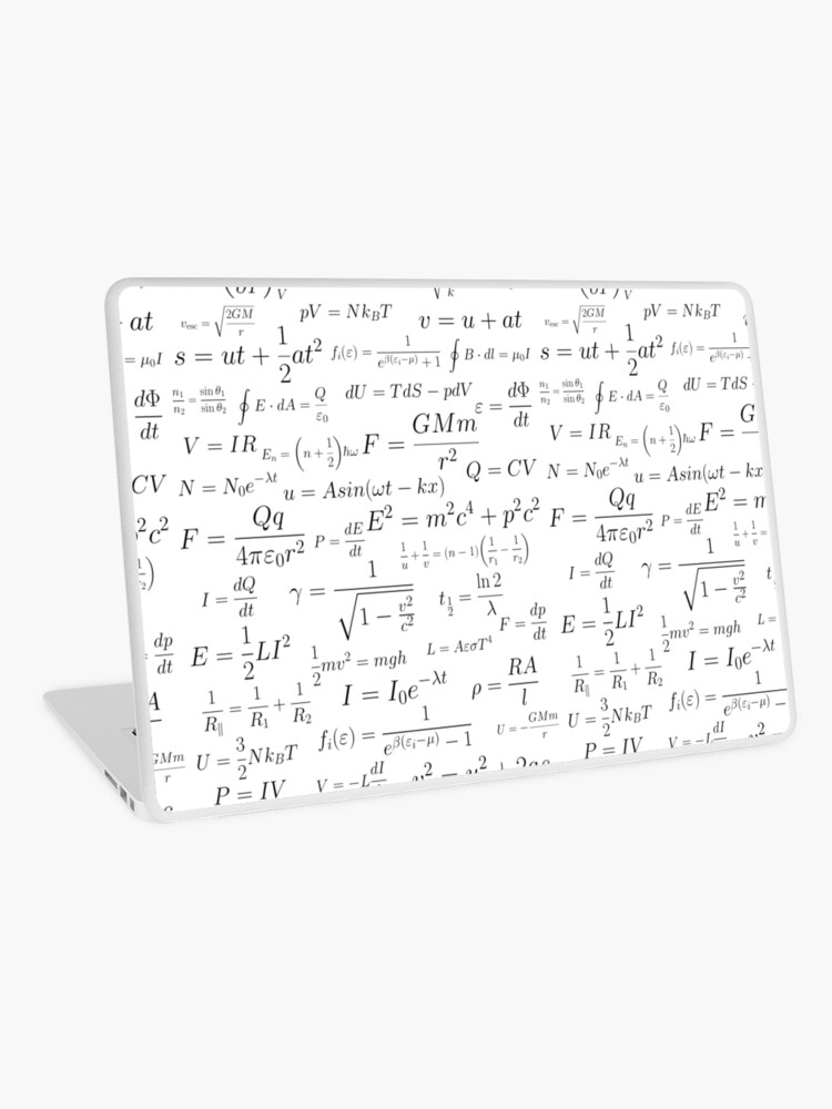 Physics Laptop Skin By Hannah C Redbubble