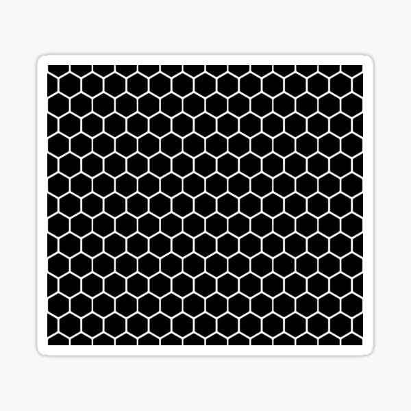 Item preview, Black Hexagon Honeycomb Pattern designed and sold by lightnamu.