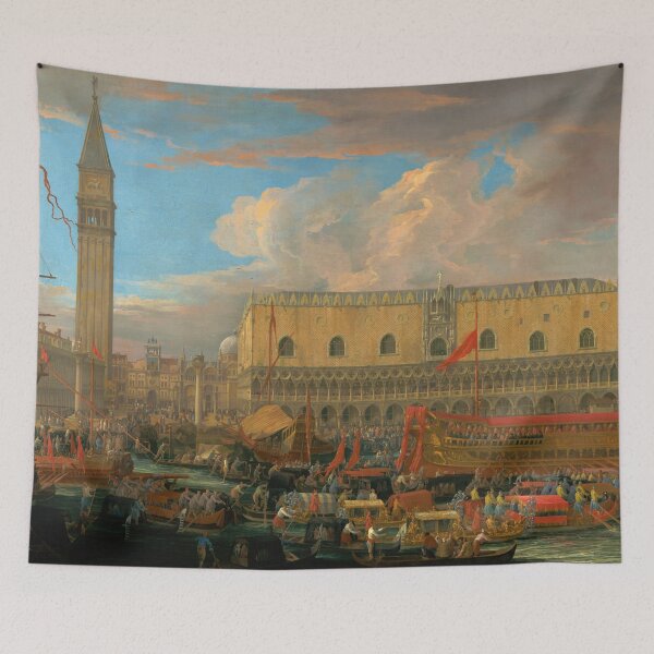 Artikelvorschau, Der Bucintoro Abfahrt vom Bacino di San Marco (1710) entworfen und verkauft von allhistory.