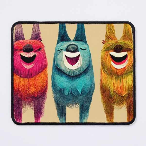 Item preview, 3 Colorful Canine Friends designed and sold by PrairieRidgeDesigns.