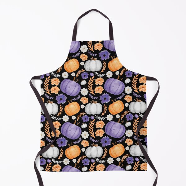 Item preview, Pattern Halloween pumpkin and flower designed and sold by EvergreenWhimsy.
