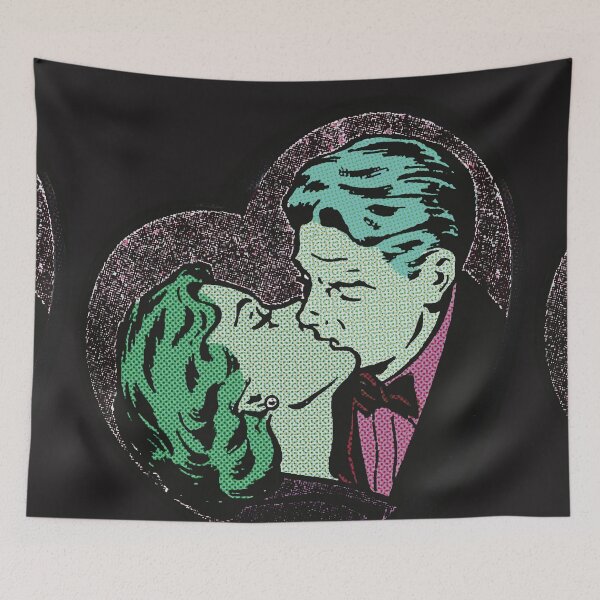 Item preview, Comic Heart | Kiss | Retro | Vintage | Lichtenstein Inspired designed and sold by spinolator.