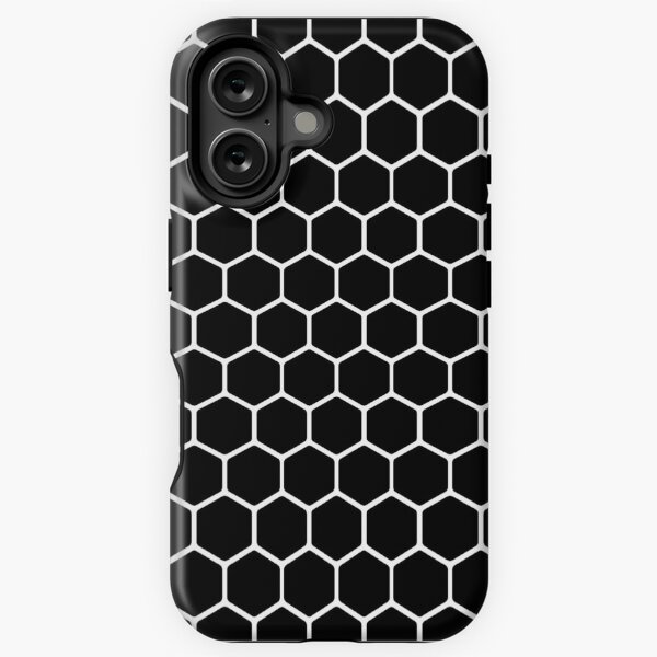 Item preview, Black Hexagon Honeycomb Pattern designed and sold by lightnamu.