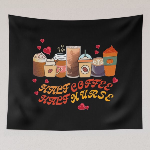 Item preview, Half Coffee Half Nurse designed and sold by ImaginedCo.
