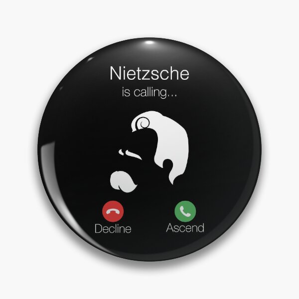 Item preview, Nietzsche is Calling Decline or Ascend -  Philosophy Meme designed and sold by pomak.
