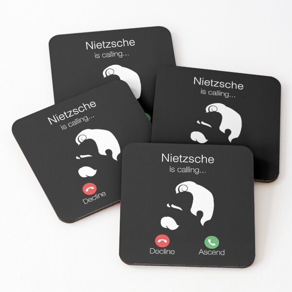 Item preview, Nietzsche is Calling Decline or Ascend -  Philosophy Meme designed and sold by pomak.