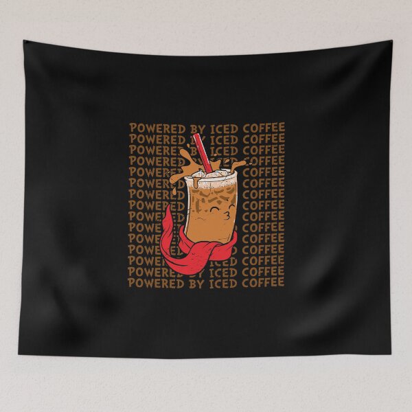 Item preview, Powered By Iced Coffee, Vintage, Morning Grumpy designed and sold by Shirtflyer.