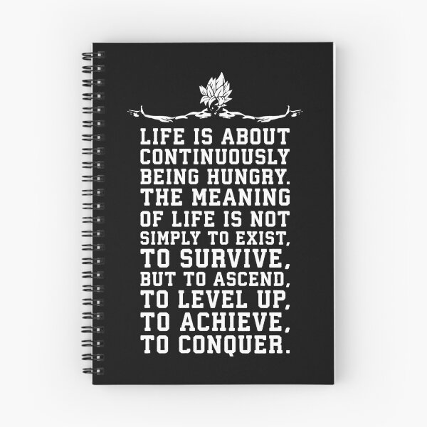 Item preview, Goku - The Meaning Of Life Is To Conquer designed and sold by gohanflex.