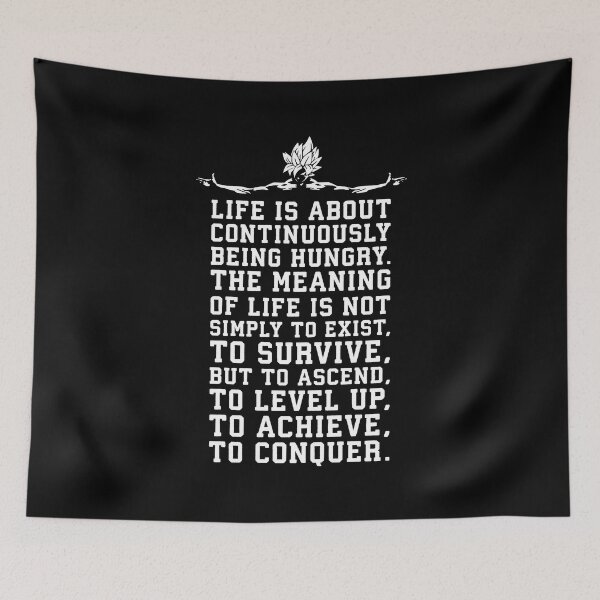 Item preview, Goku - The Meaning Of Life Is To Conquer designed and sold by gohanflex.