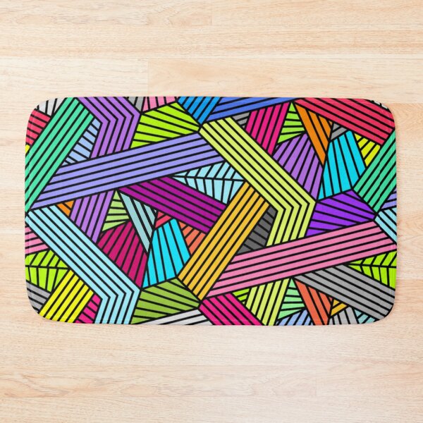 Item preview, Colorful geometric retro pattern lines designed and sold by IMNIUM.