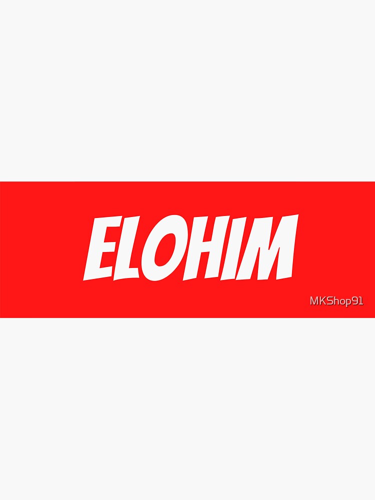 elohim-best-word-template-design-sticker-for-sale-by-mkshop91-redbubble