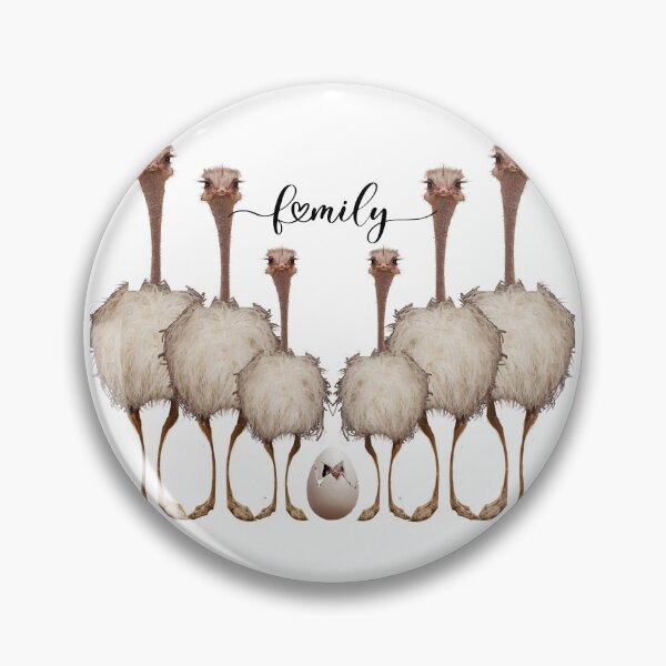 Item preview, Family Ostrich - Graphic .  Cathy Cheyne designed and sold by CathyCheyne.