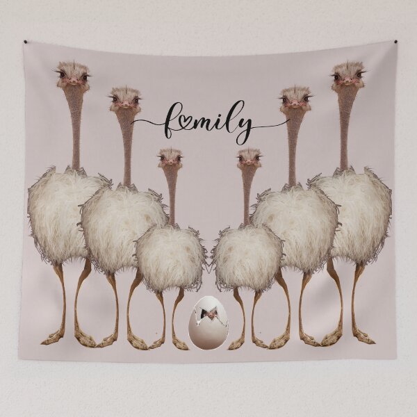 Item preview, Family Ostrich - Graphic .  Cathy Cheyne designed and sold by CathyCheyne.