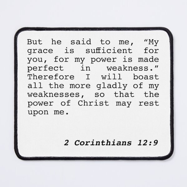 Item preview, 2 Corinthians 12:9 designed and sold by IsraWiss.