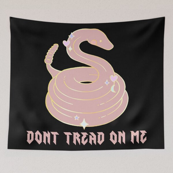 Item preview, Don’t Tread Pretty Snake Pink/Blk designed and sold by Anonymousbtb.