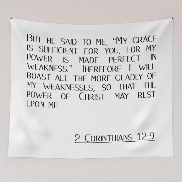 Item preview, 2 Corinthians 12:9 designed and sold by IsraWiss.
