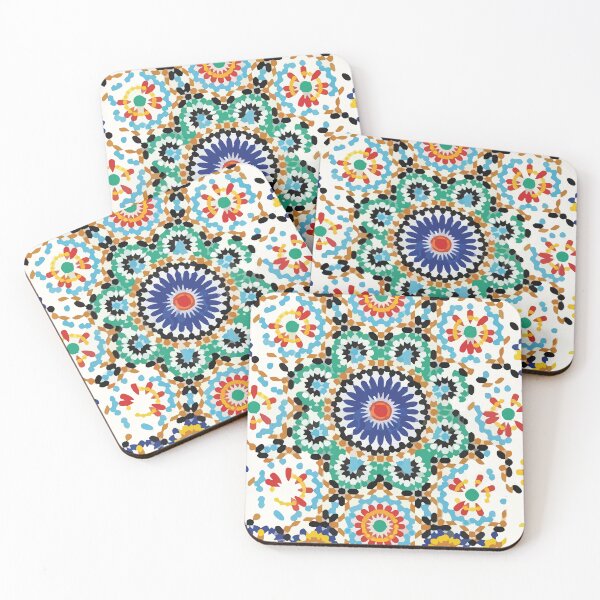 Item preview, Colorful Abstract Moroccan zalij designed and sold by CodeSensei.