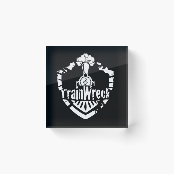 Item preview, TrainWreck Full Logo White on Black designed and sold by JazMac.