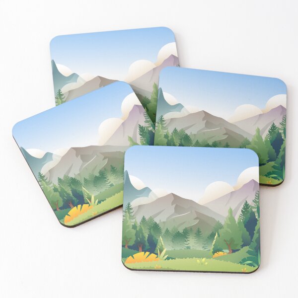 Item preview, Gradient mountain landscape designed and sold by klimov0101.