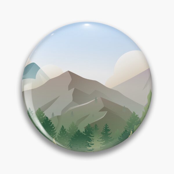 Item preview, Gradient mountain landscape designed and sold by klimov0101.
