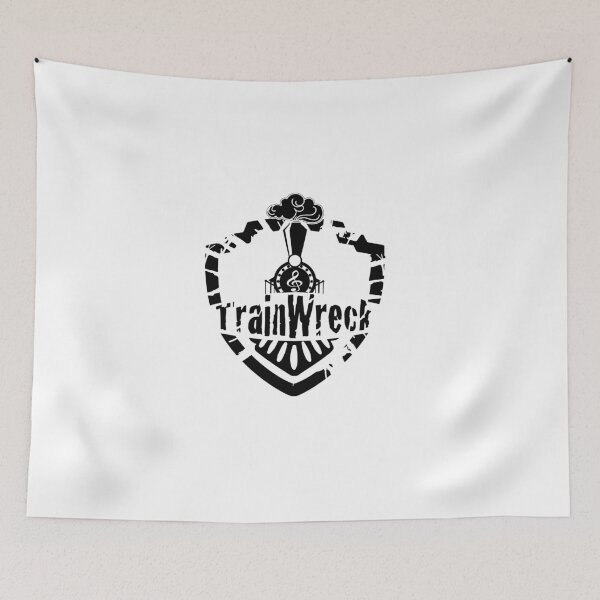 Item preview, TrainWreck Full Logo - Black on White designed and sold by JazMac.