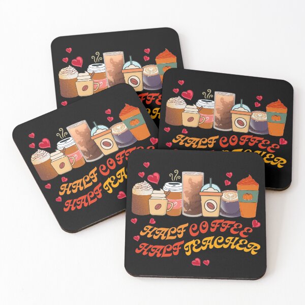 Item preview, Half Coffee Half Teacher designed and sold by ImaginedCo.