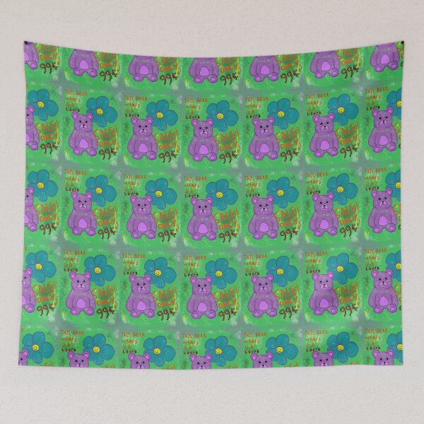Item preview, AG Bear (Purple, With Background) designed and sold by Autumn Grace Sutherland.