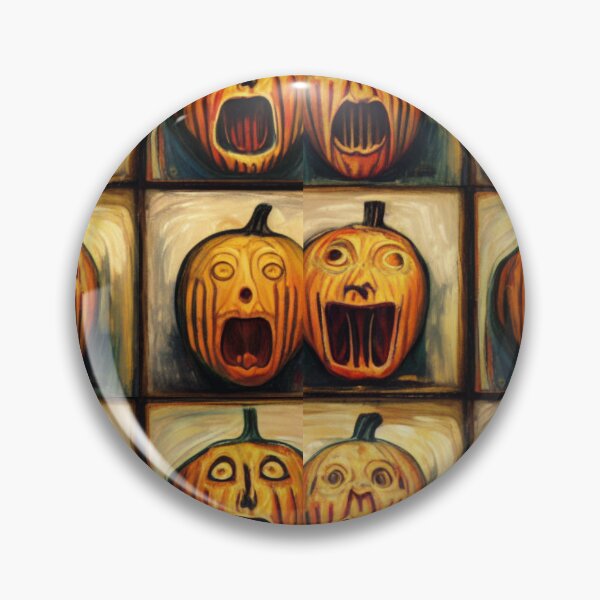 Item preview, Halloween Screaming Pumpkins designed and sold by PrairieRidgeDesigns.