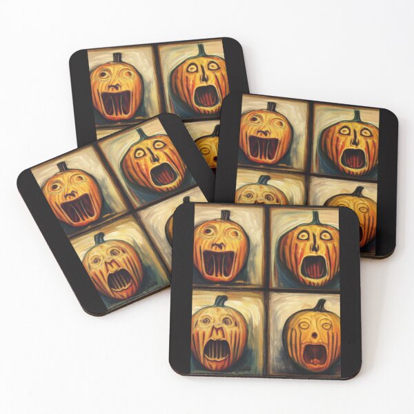 Item preview, Halloween Screaming Pumpkins designed and sold by PrairieRidgeDesigns.