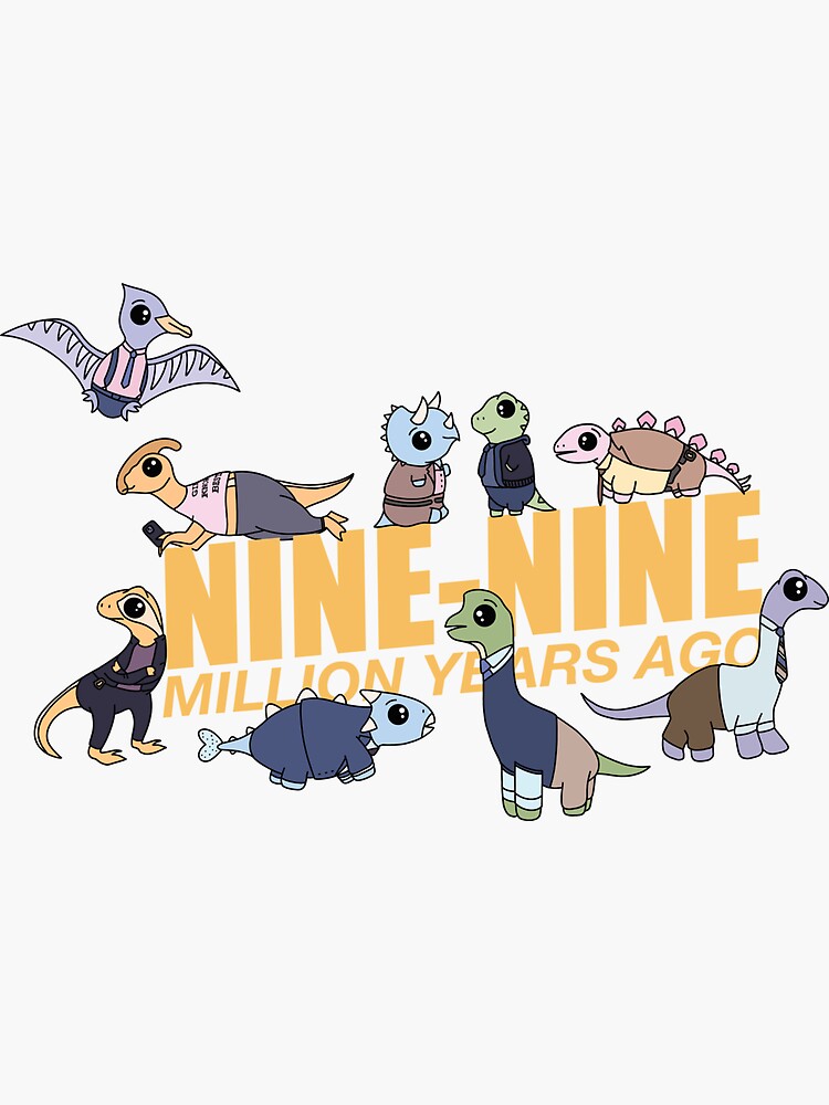 99-million-years-ago-sticker-for-sale-by-knock-em-dead-redbubble
