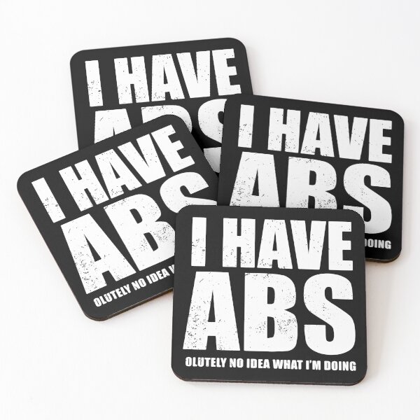 Item preview, I Have Abs olutely No Idea What I'm Doing Funny Fitness designed and sold by d247.