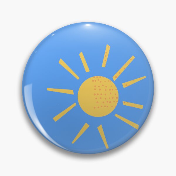 Item preview, Yellow sun with blue background designed and sold by CatsHappy.
