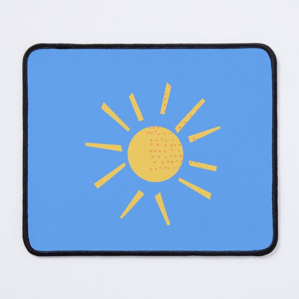 Item preview, Yellow sun with blue background designed and sold by CatsHappy.