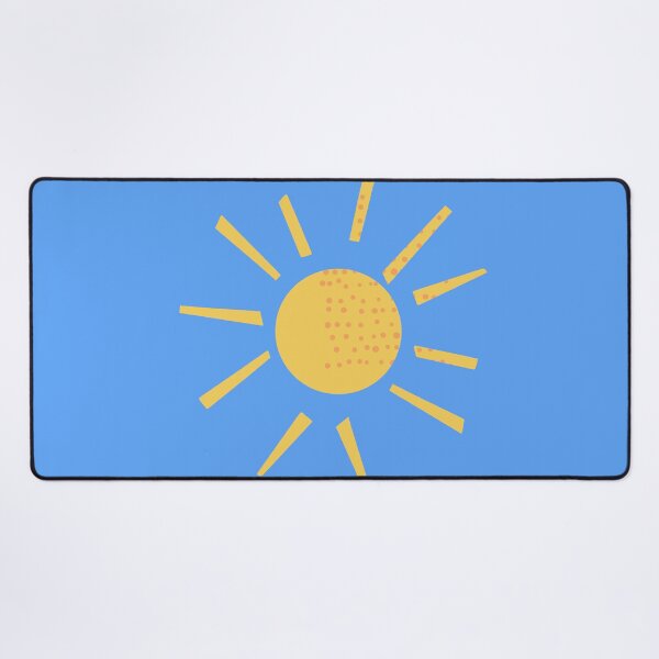 Item preview, Yellow sun with blue background designed and sold by CatsHappy.