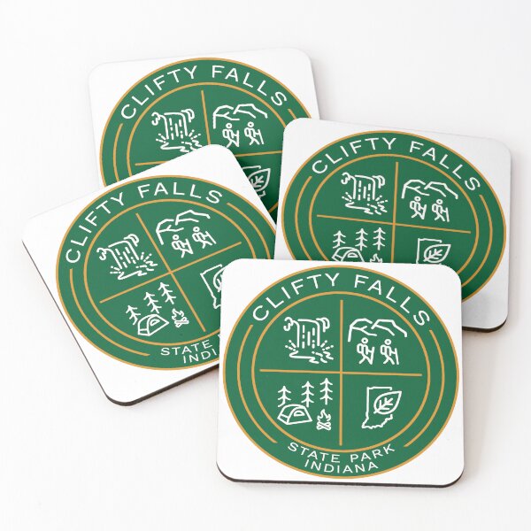 Item preview, Clifty Falls State Park Indiana Heraldic Logo designed and sold by VanyaKar.